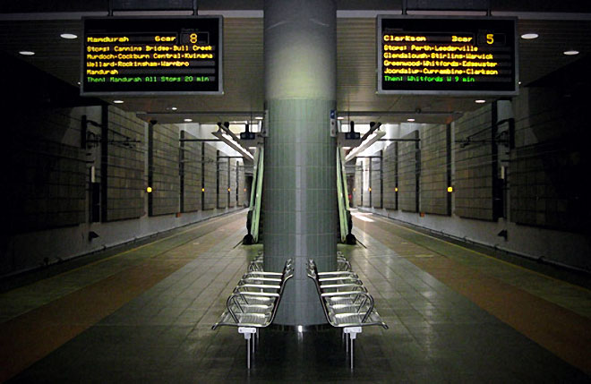 Fireproof acoustic panels in train station