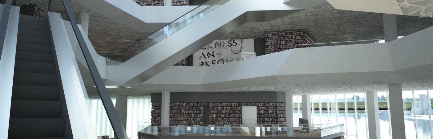 Architectural Acoustic Shapes Oslo Library Ceiling