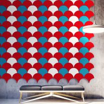 Acoustic tiles Tear drop shape