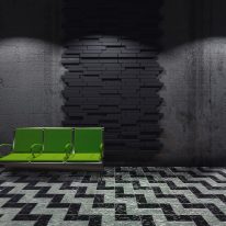 Blocks acoustic tiles - black