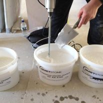 Acousitc Plaster mixing