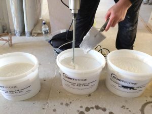 Acousitc Plaster mixing