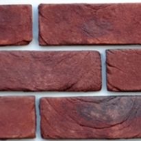 Brick slip Panel - red - brown finish