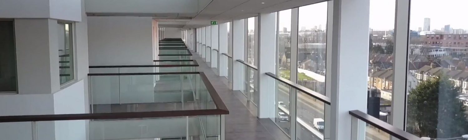 Acoustic ceilings in the Atrium Building